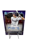 Taitn Gray 2025 Bowman Draft Chrome 1st Purple Refractor Auto /250 #CPA-TG Rays