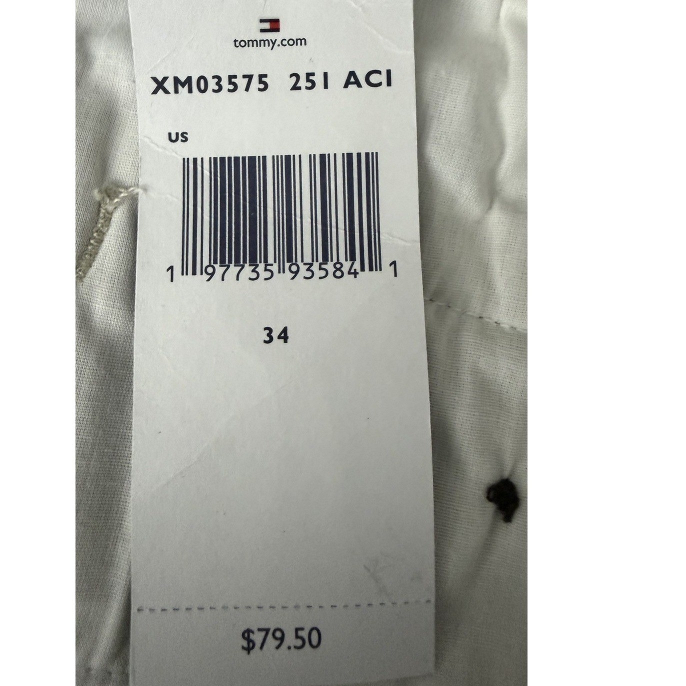 Tommy Hilfiger Essentials Men's Classic-Fit 7" Chino Short,  Khakis Size 34 New image 8