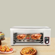 1500W Electric Cheese Melter Cheesemelter Countertop Salamander Broiler Grill US