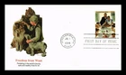DR JIM STAMPS US COVER NORMAN ROCKWELL FREEDOM FROM WANT FDC FLEETWOOD