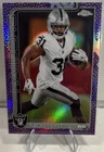 2025 Topps Chrome Football Football Leather Purple Refractor Raheem Mostert #182