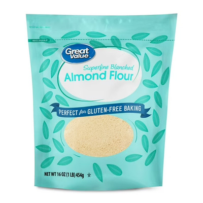 Great Value Superfine Blanched Almond Flour, Gluten-Free, 2 lb For Baking Cookin