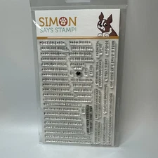 Simon Says Stamp Tiny Words Christmas Stamp Set Sentiments