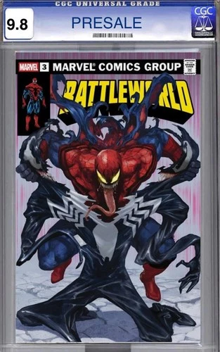 PRESALE: BATTLEWORLD #3 CGC 9.8 SKAN VENOM |AMAZING SPIDER-MAN 238 HOMAGE LE/238