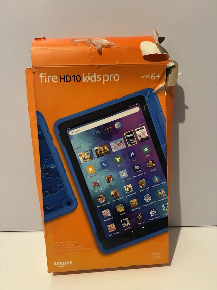 Amazon Fire HD 10 Kids Pro 11ª generación 32 GB, Wi-Fi, 10,1 pulgadas, estuche - azul cielo - - Imagen 2 de 4
