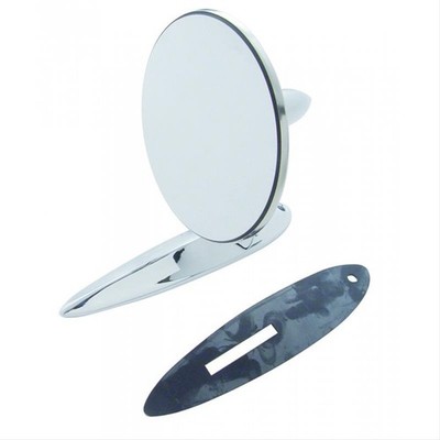 United Pacific Exterior Mirror Convex Die-Cast Chrome Round Chevy Each