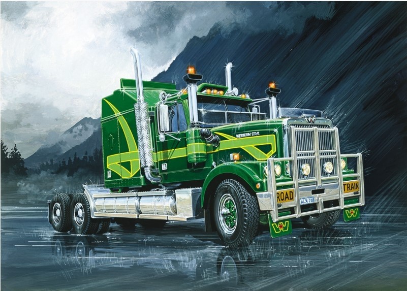 Maquette Western Star Italeri pour diorama routier d'Australie
