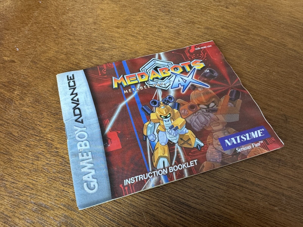 Medabots AX: Metabee Ver. Nintendo Game Boy Advance Manual Only