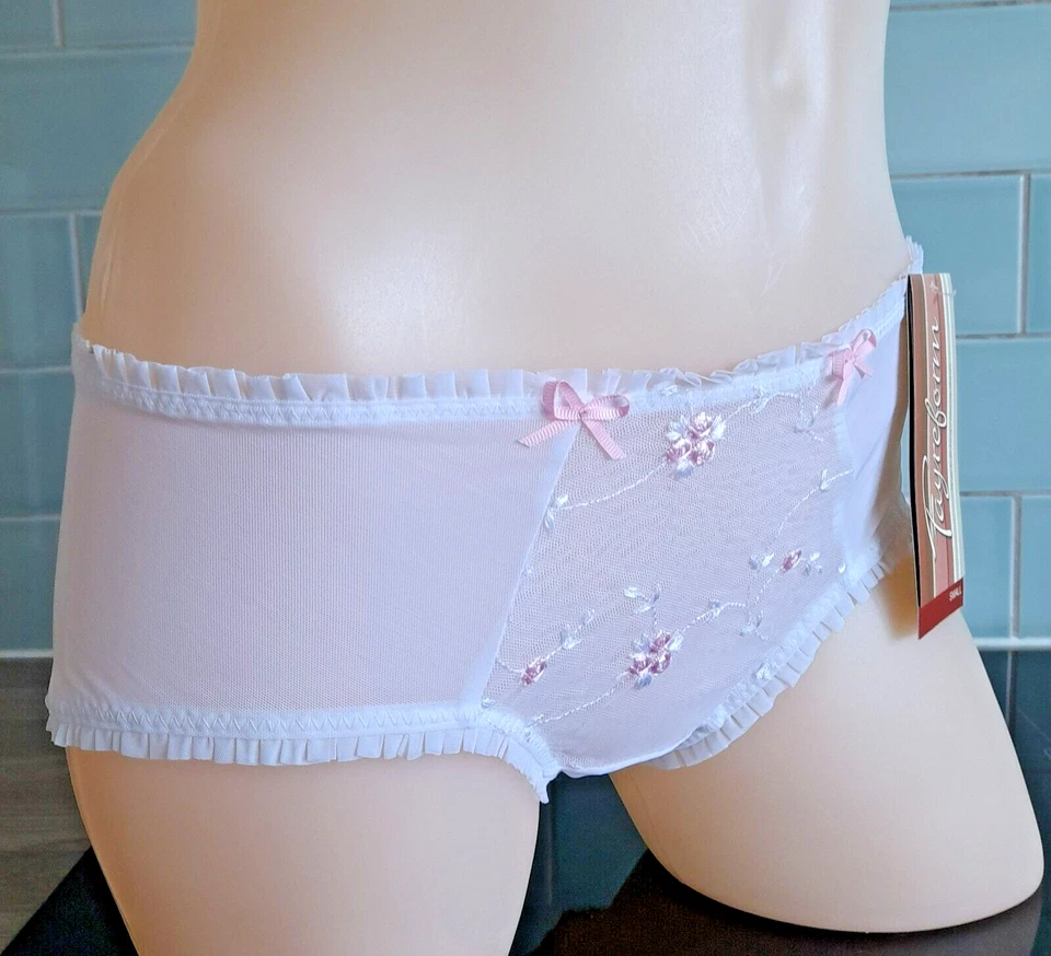 Pantalones Cortos Fayreform Decadent Blanco y Rosa Pequeños Foto 4 de 4