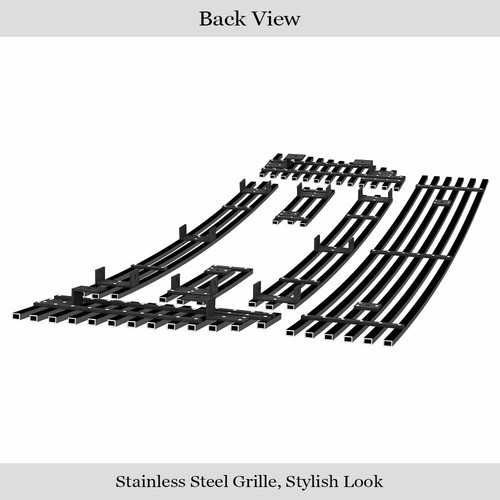 Fits 2006-2012 Ford Ranger FX4/XL/XLT Stainless Black Billet Grille Insert Combo - Picture 3 of 7