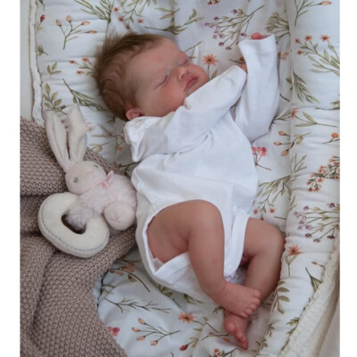 3D Vinyl with Veins Art Doll Sleeping Reborn Baby Dolls 18Inch