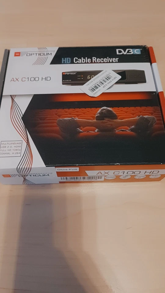 OVP Opticum Digitale Receiver HD Cable Receiver mit Fernbedienung