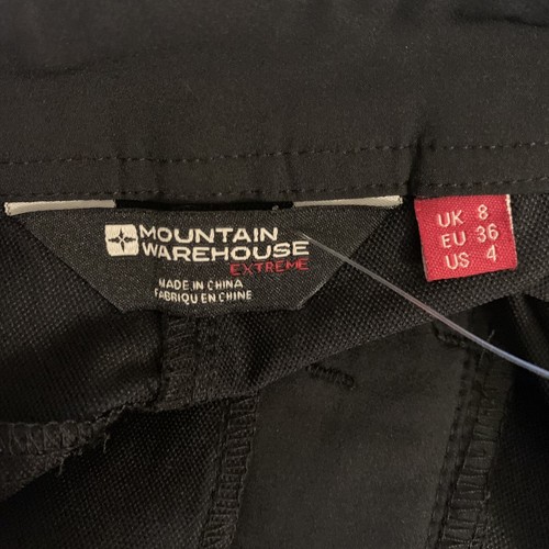 Mountain Warehouse Extreme Size 4 Pants Black Straight Leg Stretch Cinch Bottoms - Picture 3 of 5