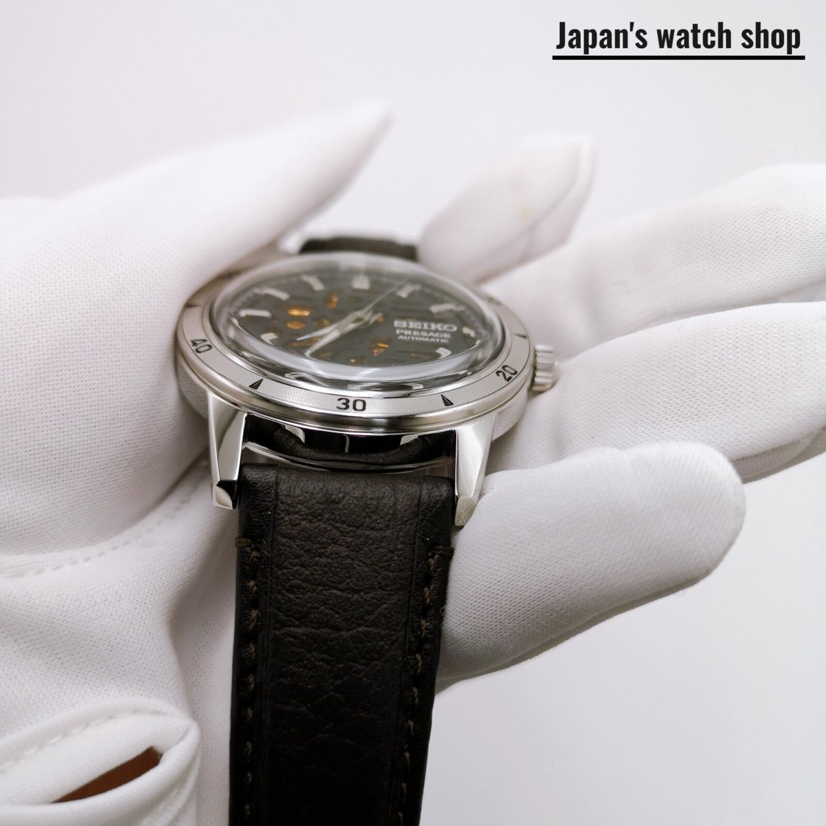 SEIKO PRESAGE Style60's Skeleton SARY257 Charcoal Gray Men's Watch