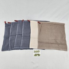 6 Piece kitchen towels cloths 100 cotton for kitchen dishwashing 12x12 in