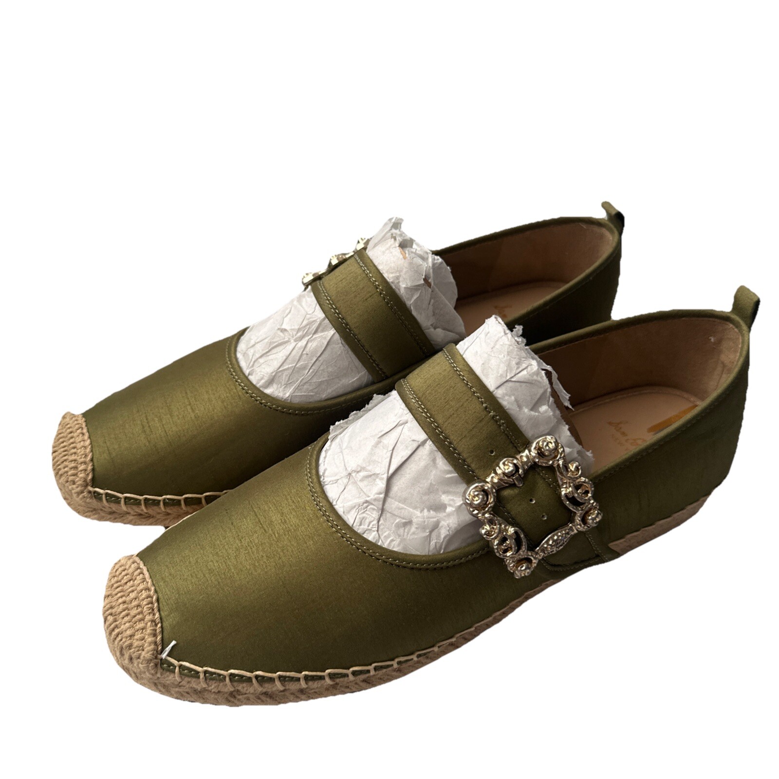 Sam Edelman Womens Maddy Silk Buckle Flats Mary Janes Size 12 M I9541F5300