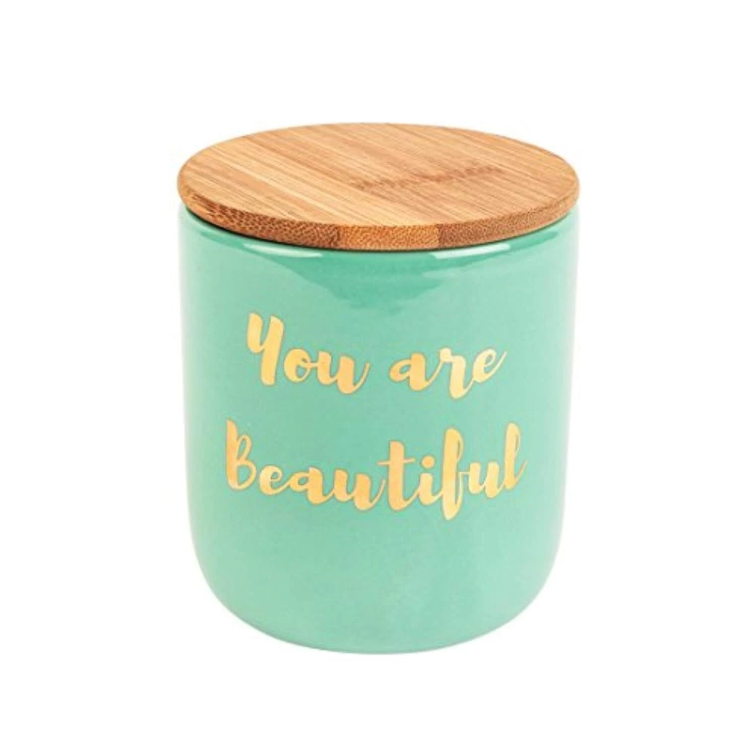 Chumbak Storage Jar With Lid For Kitchen Wear Teal Color 1 Piece