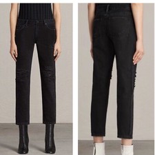 Allsaints Muse Slim Destroy Jeans Size 24