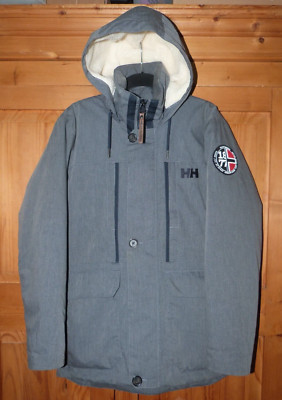 Graue wattierte Jugendjacke Helly Hanson Größe Small (15/16 Jahre)