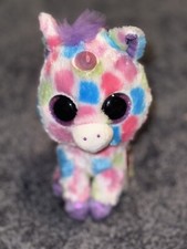 *Retired* TY Beanie Boo - ‘WISHFUL’ Colorful Unicorn 🦄 6” (2014) NEW W/ Tags