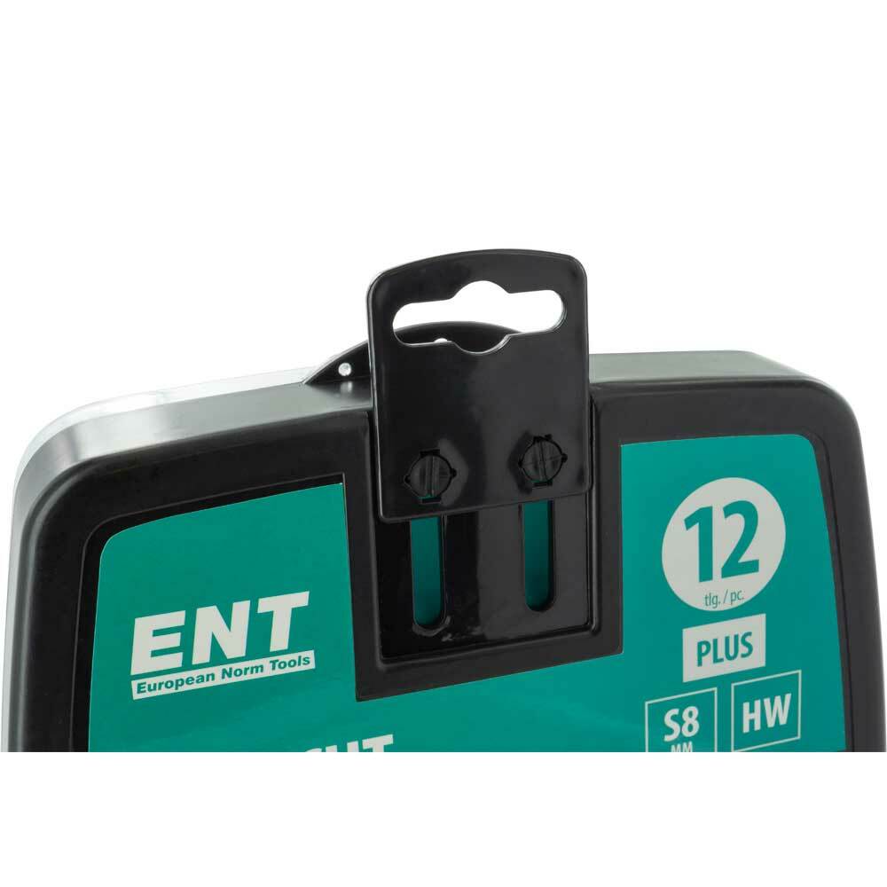 ENT 09012PLUS 12-teilig HW Fäser-Set Kassette Schaft Ø 8 mm Ø  