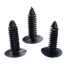 6.4mm Hole Black Car Engine Mount Heat Splash Shield Retainer Panel Clip Ford