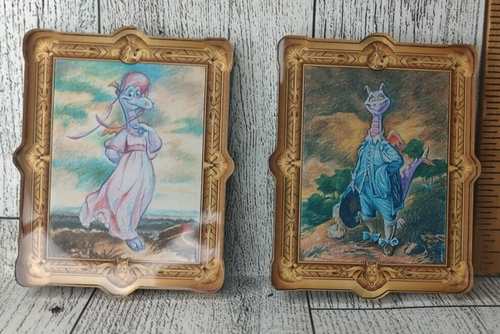 Lot 2 Disney Figment Blue Boy & Pinky Magnet Journey Imagination Epcot Painting