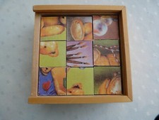 Jeu de 9 Cubes Puzzle Enfant en Bois
