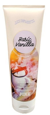 VICTORIA S SECRET PINK BASIC VANILLA FRAGRANCE BODY LOTION CREAM 8 oz New