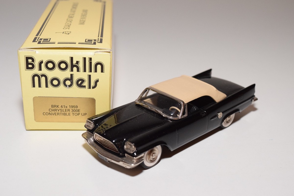 Miniature Brooklin 1/43 - Chrysler 300E Cabriolet 1959 - Noir - BRK 41X