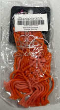 Paparazzi Earrings - Macrame Rainbow Orange Jewelry