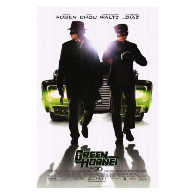The Green Hornet in 3D remake mini movie poster Rolled