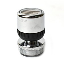 4400856 Dual Thread Swivel Adapter, with Plastic Aerator Adapter Lead Free Brass