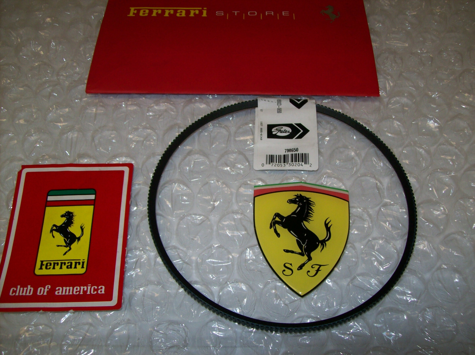 308Gts-328 Gts Ferrari European Qv Models Only water pump belt 7M650 Oem Part.