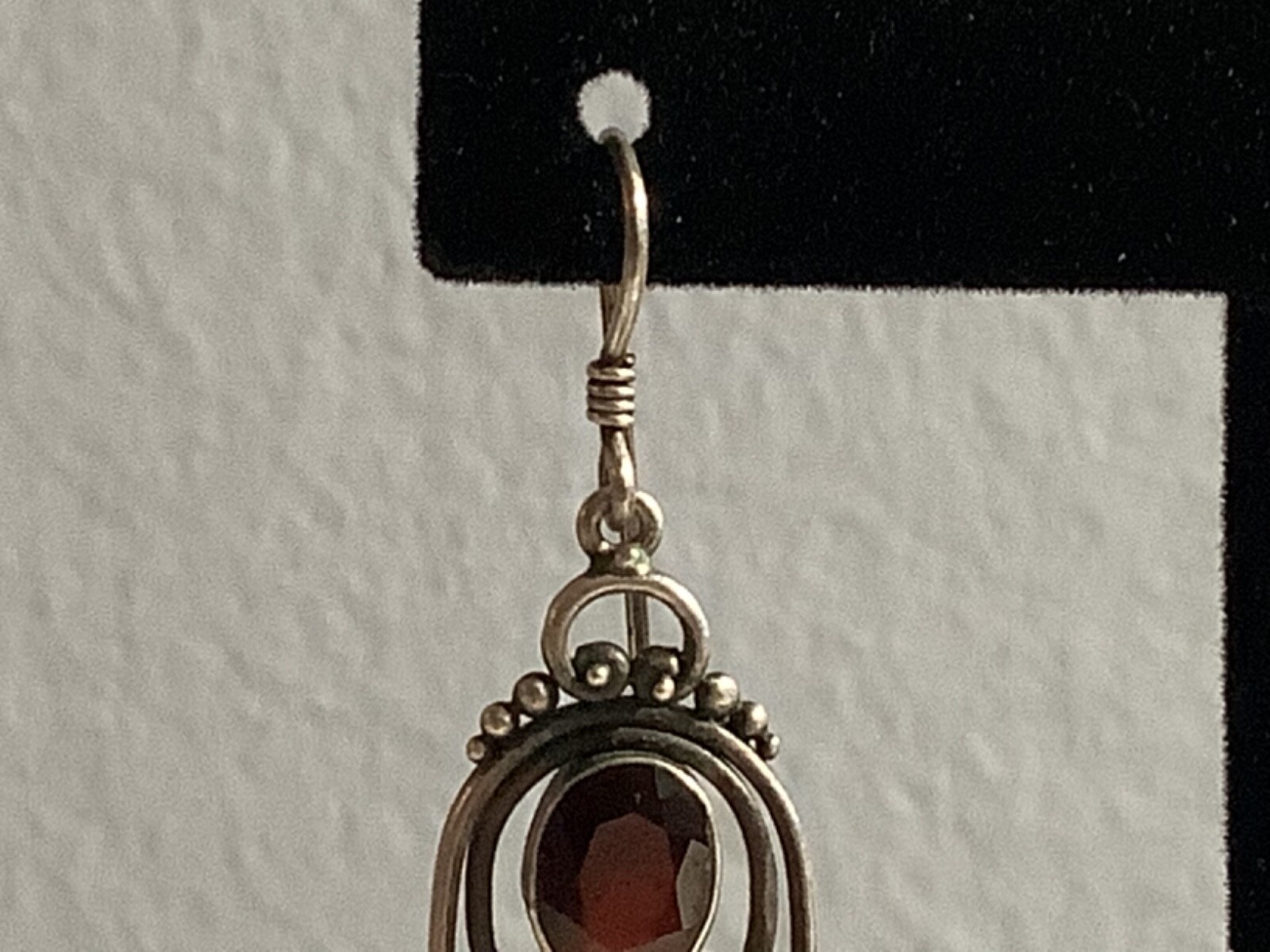 UNIQUE AUTHENTIC STERLING SILVER & RUBY VERY DETA… - image 5