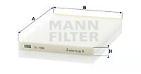 FILTER, INTERIOR AIR MANN-FILTER CU 1936 FOR NISSAN,NISSAN (DFAC)