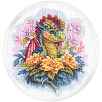 RTO Kreuzstich Stickpackung ''Wächter der goldenen Blumen'', Zählmuster, 20x23cm