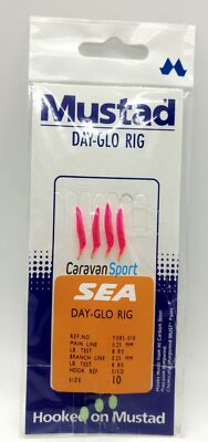 Sabiki Fischen Mustad Sea Day Glo Rig Y085 Grundfischerei Boot Finale Terminal
