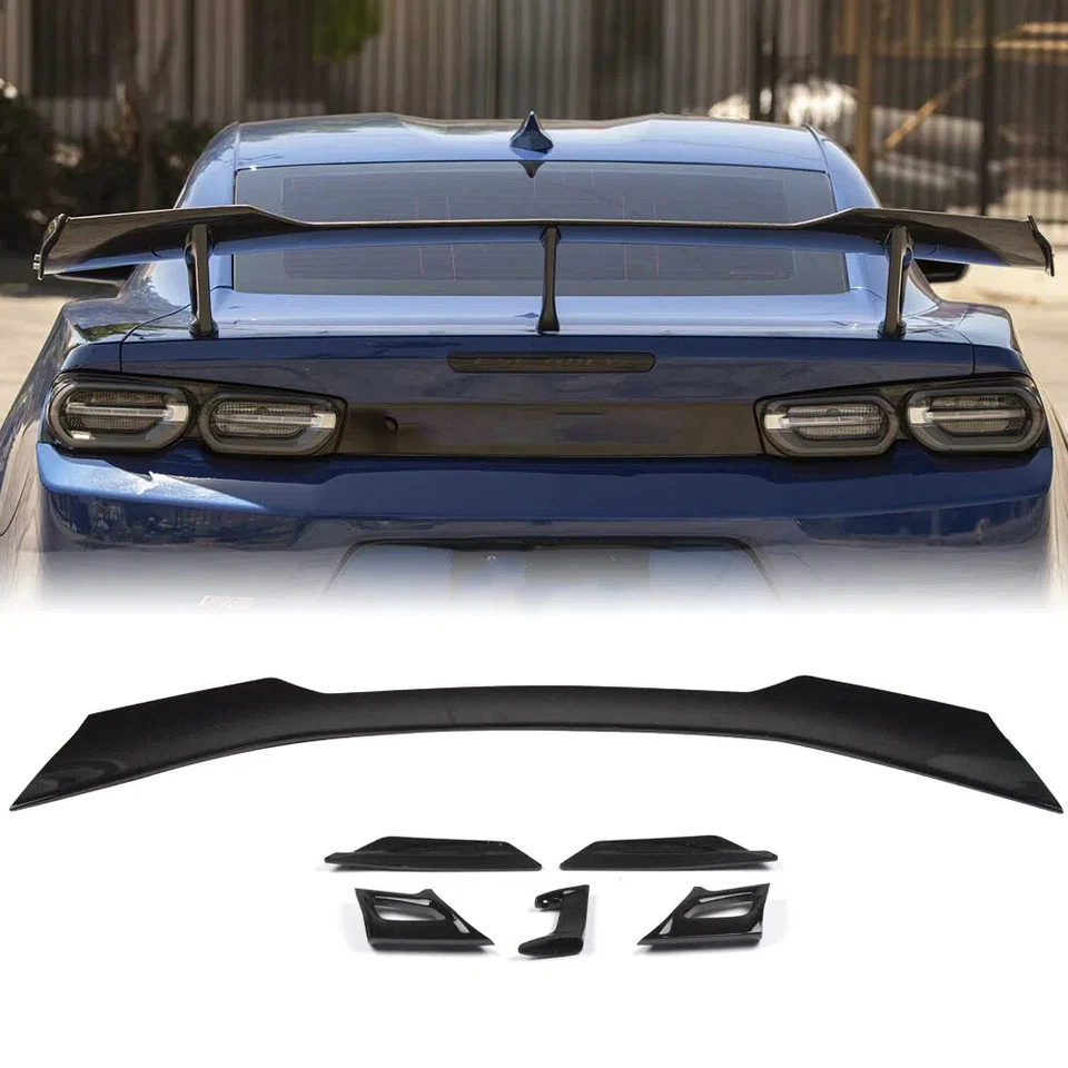 Para 16-23 Chevy Camaro RS SS ZL1 preto brilhante porta-malas traseiro asa spoiler estilo 1LE - Imagem 2 de 4