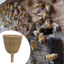 Bamboo Woven Bee Cage Efficient Beekeeping Easy to Use Bee Catching Basket