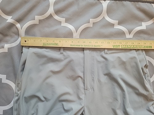 Fabletics Pants Mens 40x30 Gray The Only Pant Classic Athleisure Stretch Light - Picture 10 of 21