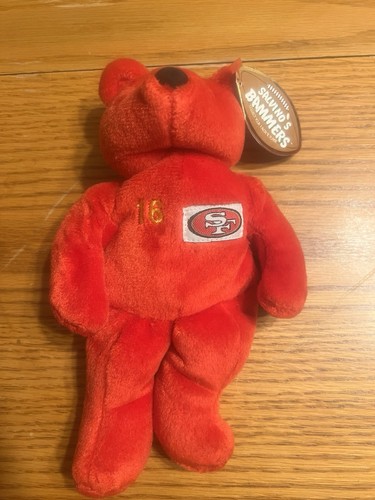 Salvinos Bammers Beanie Babies #16 Joe Montana SF 49ers Super Bowl NFL - Picture 2 of 5
