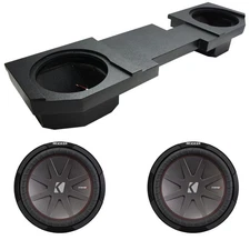 2002-2018 Fits Dodge Ram Quad or Crew Kicker CompR CWR12 Dual 12" Rhino Sub Box