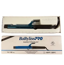 BabylissPRO Nano Titanium Professional Curling Iron 1.25" Long Barrel 32 mm NEW