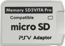 Funturbo Ultimate Version SD2Vita 5.0 Memory Card Adapter, PS 1 Pack, White 