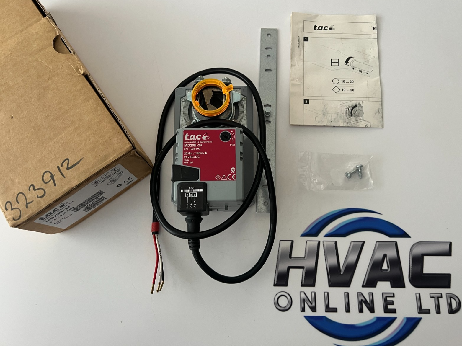 TAC Schneider MD20B-24 (875-1025-000) Rotary Damper Actuator 24VAC/DC 20Nm HVAC
