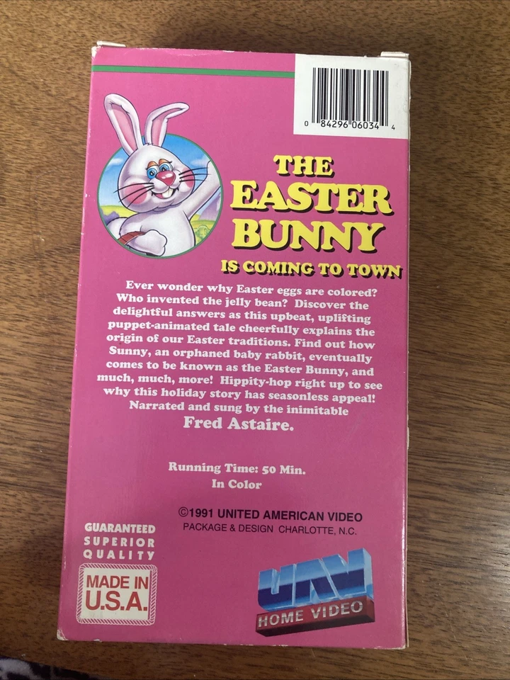 The Easter Bunny Is Comin To Town VHS 1991 UNTESTED - Image 3 of 4