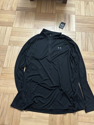 Under Armour UA Tech 2.0 1/2 Zip Loose Fit Pullover Black Men's Size 4XL XXXXL