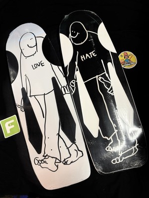 希少 KROOKED PUREEVIL BEAMER MARK GONZALES KROOKED Pure Evil Bold Beamer Beemer Deck Mark Gonzales