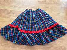 vintage Her Majesty plaid girls 6x skirt